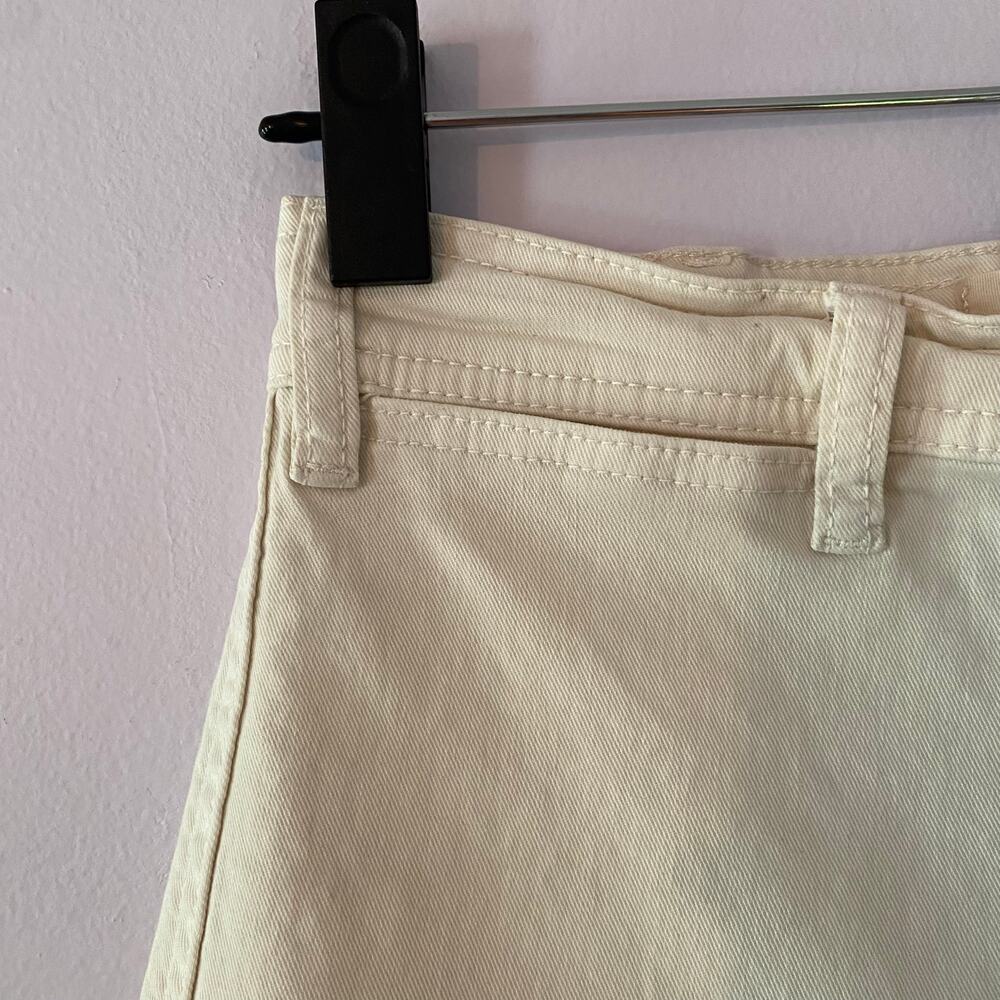Marine Layer Bridget Crop Cream Wide Leg Jeans Pants Minimalist Women's size 2 - Picture 4 of 13